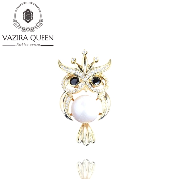 VQ Owl Brooch - Picture 1 of 8